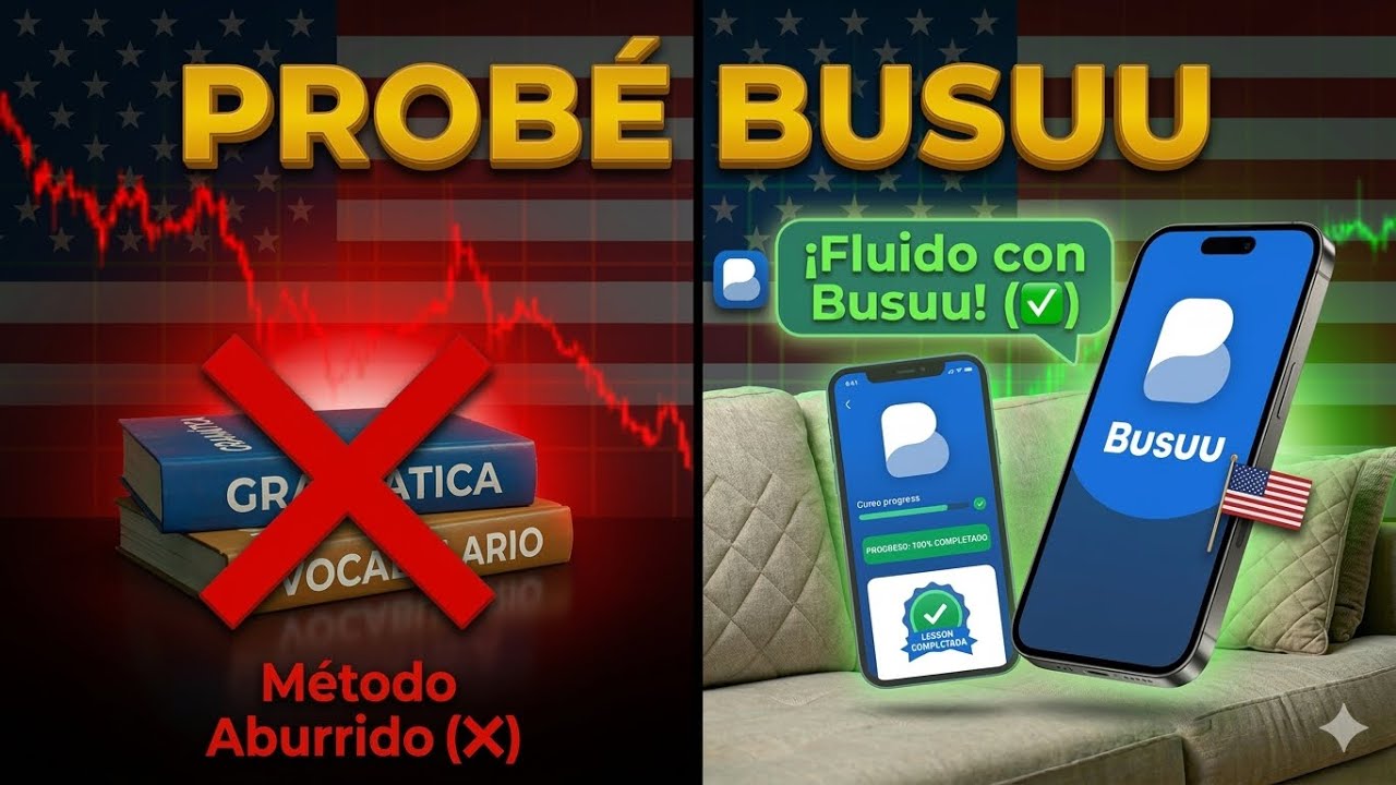 🔴Probé BUSUU... ¿Realmente aprendí inglés? 🇺🇸😳👀(Método Políglota)
