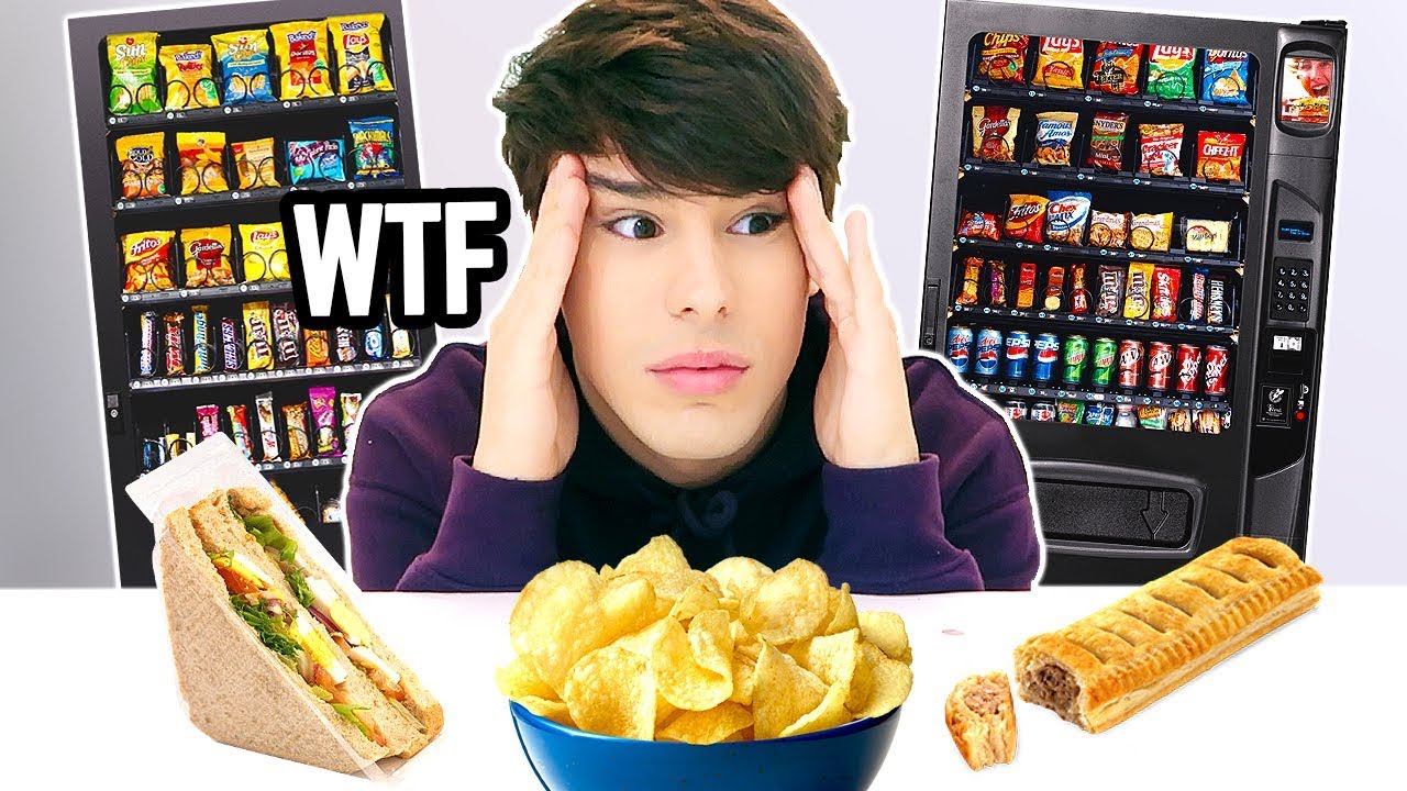 i only ate VENDING MACHINE FOODS for 24 hours !!!