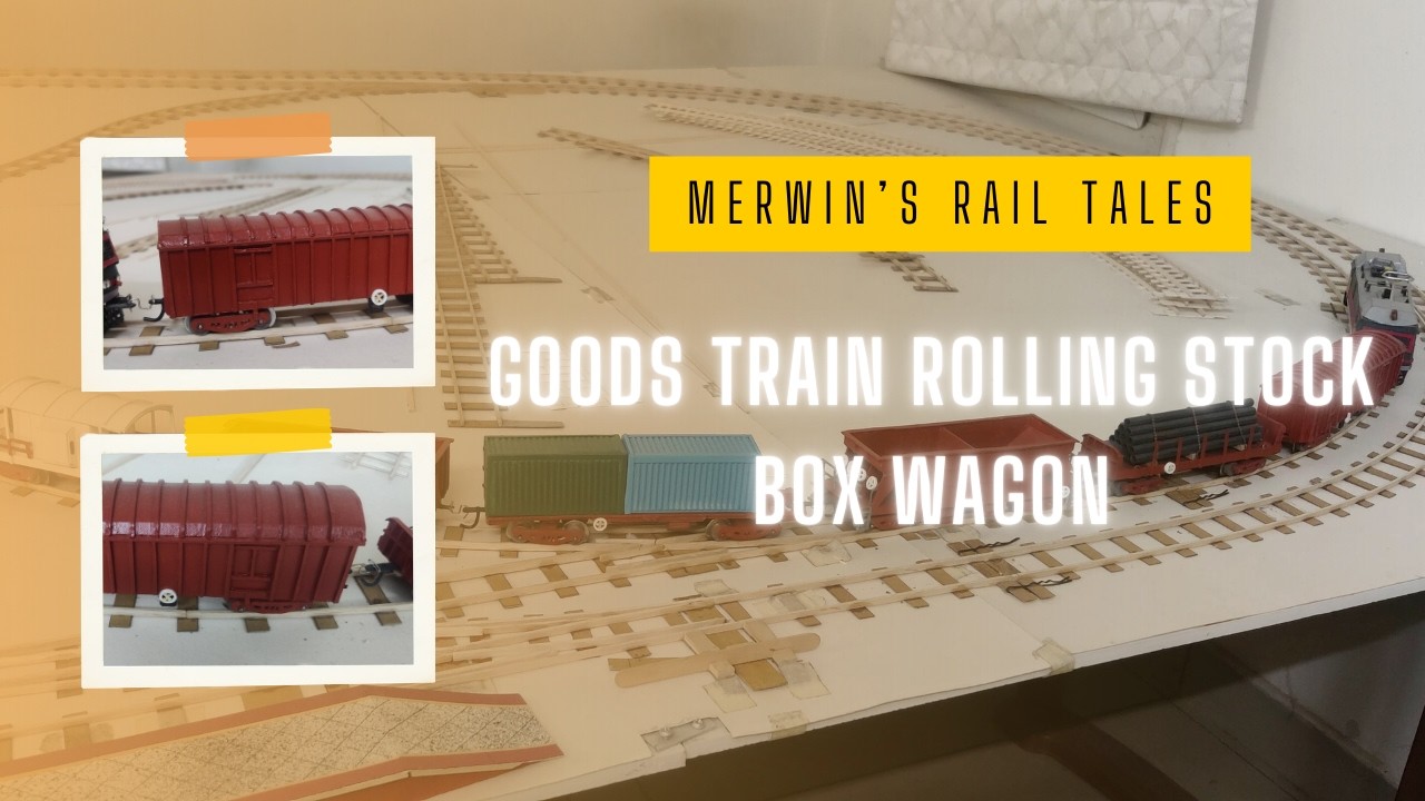 Goods Train Rolling Stock | Box Wagon | Handcrafted Indian Model Railway 🚂