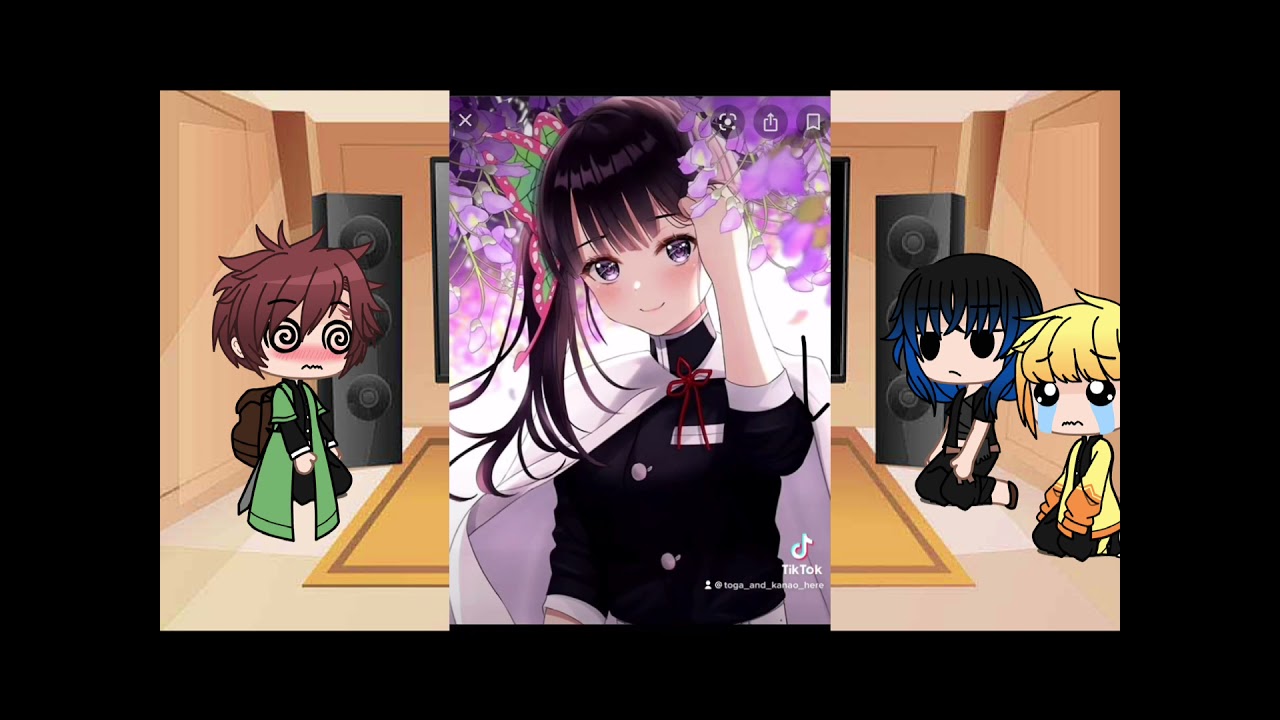 Tanjiro,inosuke,zenithsu react to kanao