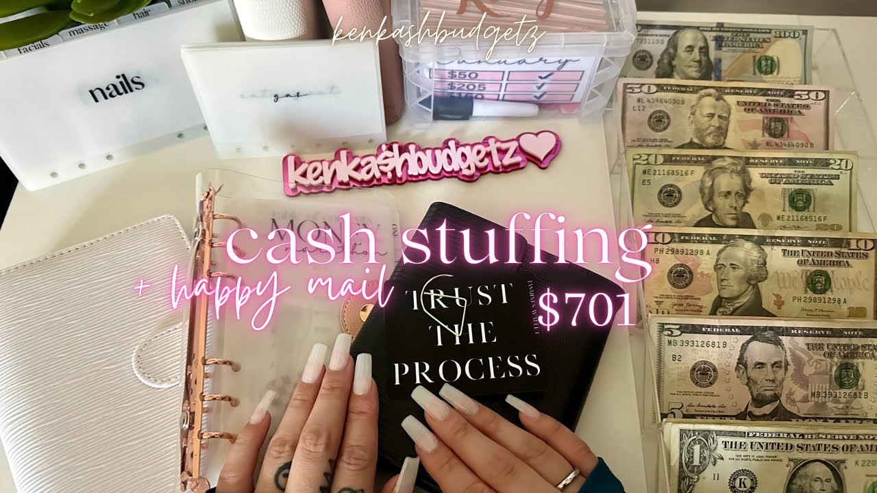 Cash Stuffing $701 | April Week 2 | Happy Mail Unboxing JasminesWallet + Papers by Jessica Ann