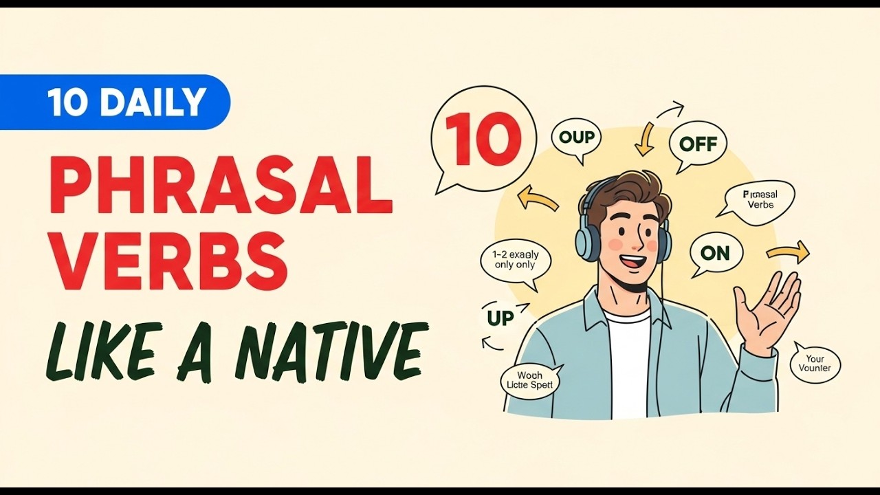 10 Daily Phrasal Verbs You Need to Know! 🚀 | Speak English Like a Native