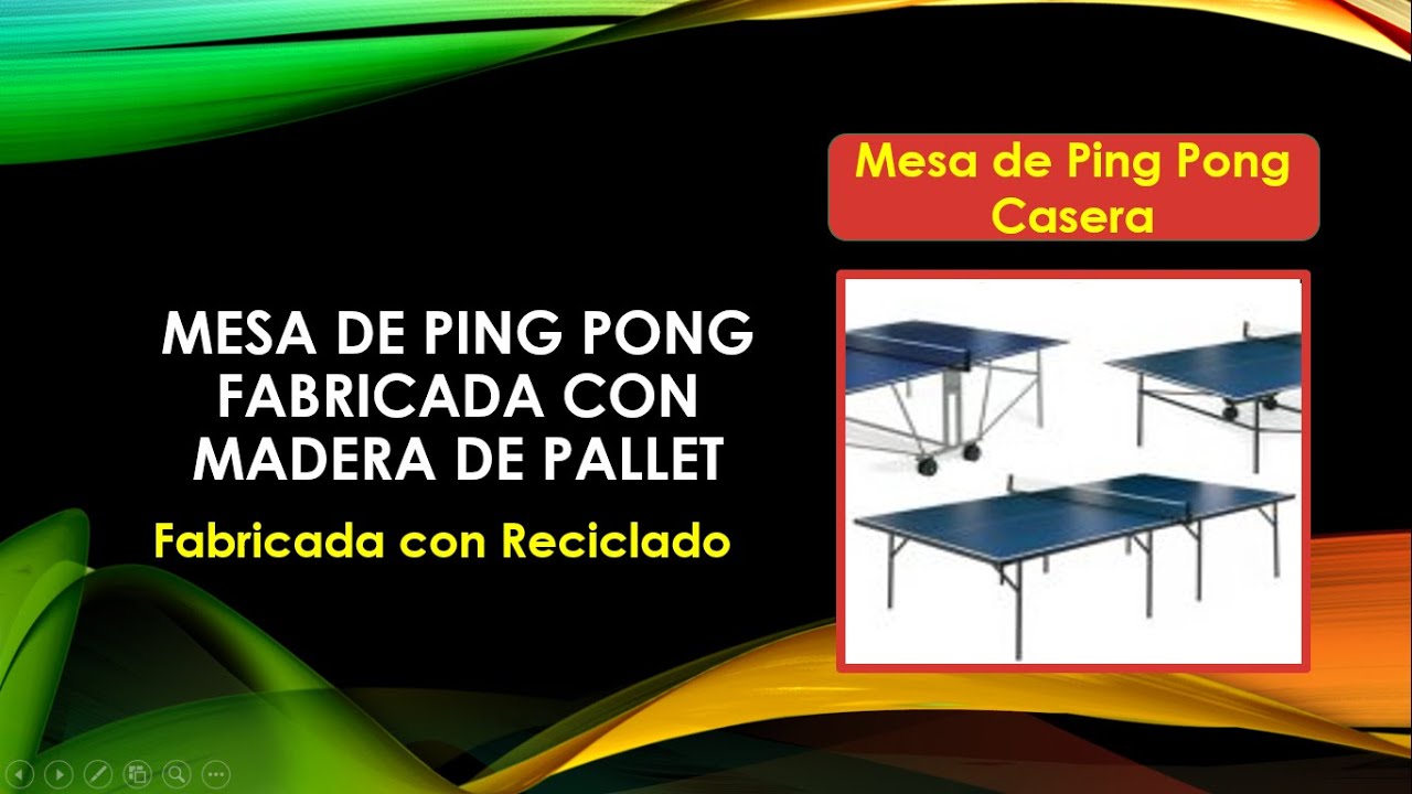 #Mesa de Ping Pong Hecha con #Madera de Pallet #Reciclado