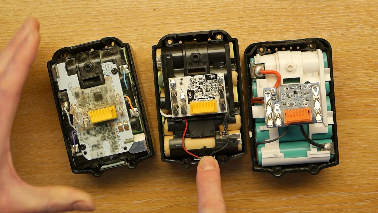 What's inside Makita 18v LXT BL1830B OEM and clone battery packs?