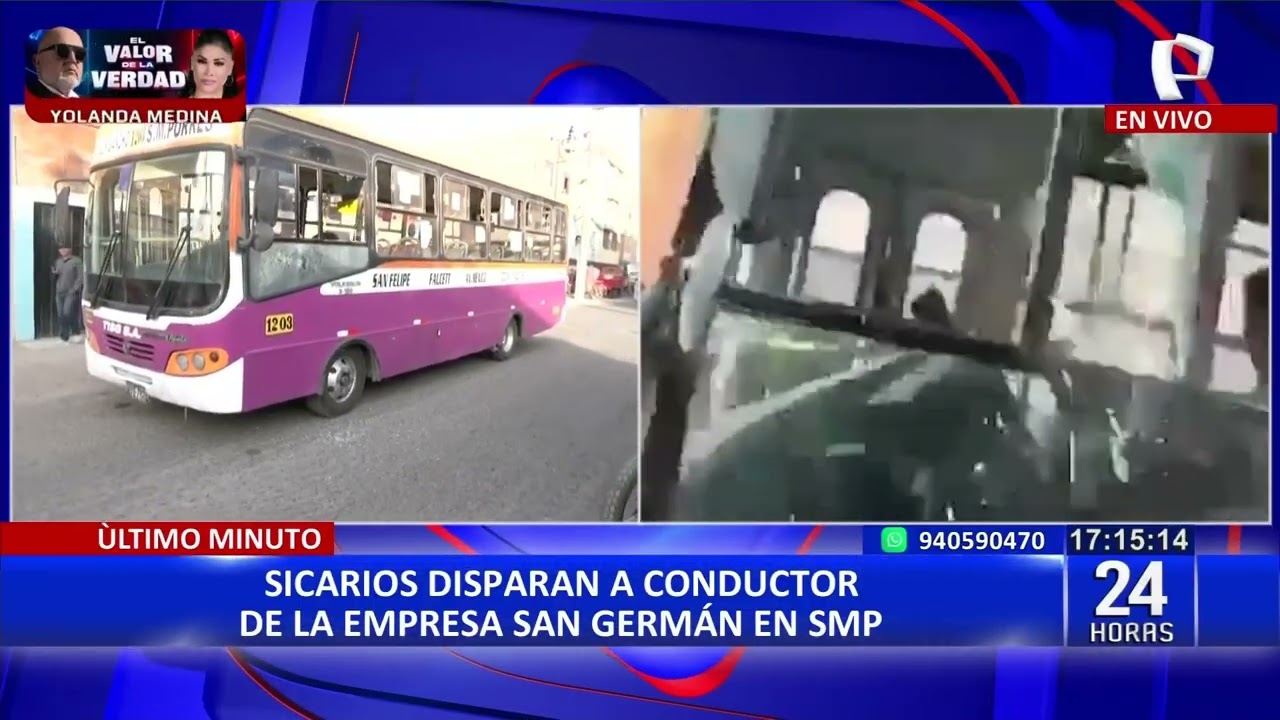 Sicarios disparan contra conductor de la empresa San Germán en SMP (2)