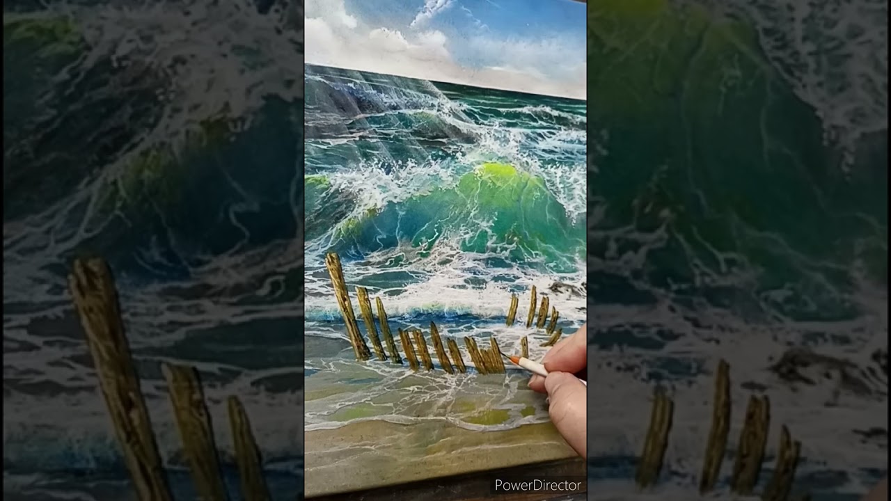 Peinture, huile sur toile. '' L'épave ''. Vidéo n°100