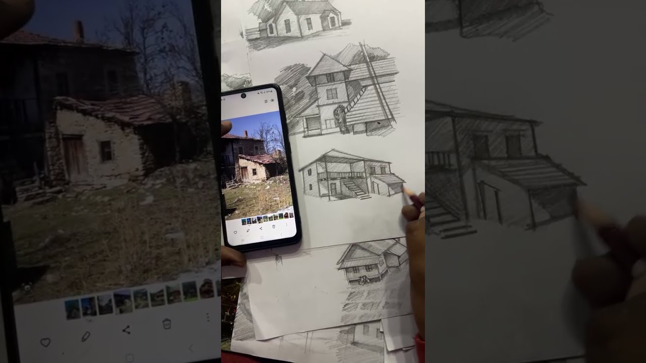How to simplify drawings. Pencil sketch