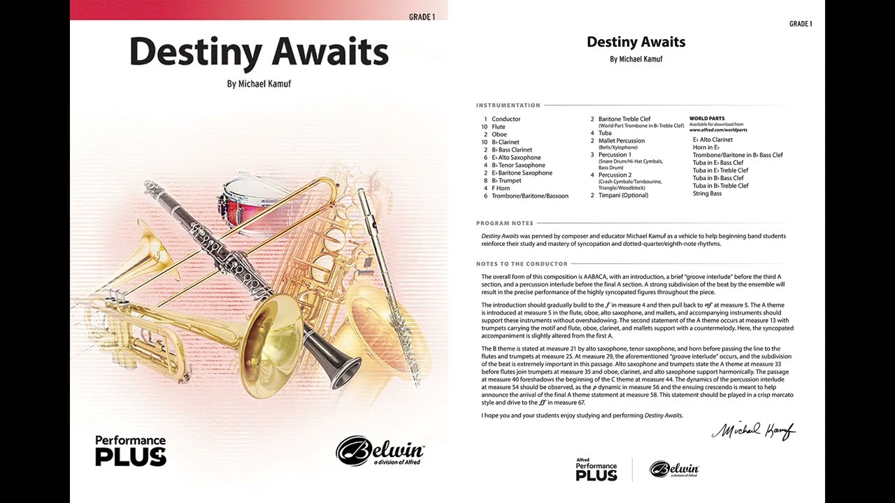 Destiny Awaits, by Michael Kamuf &ndash; Score & Sound