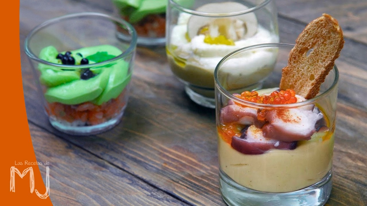 4 aperitivos en vasito para impresionar a tus invitados