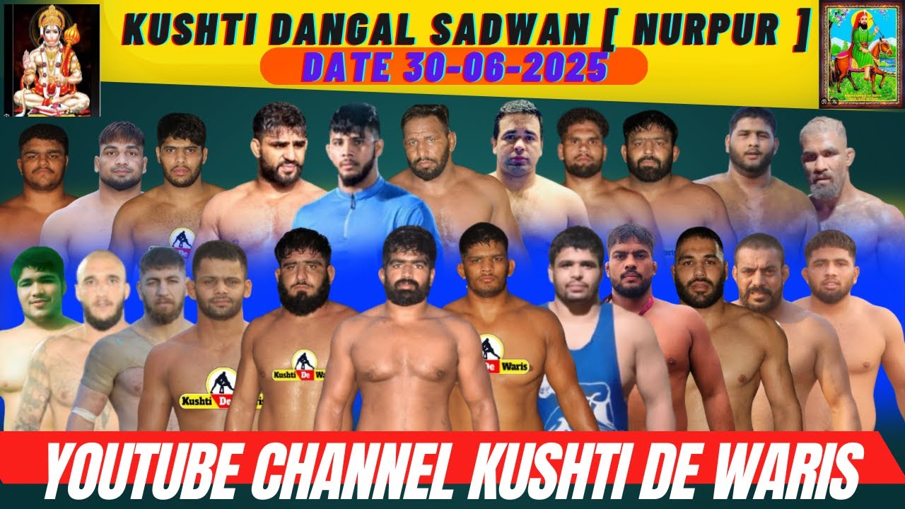 LIVE KUSHTI DANGAL SADWAN NEAR NURPUR  [ HIMACHAL PARDESH ]