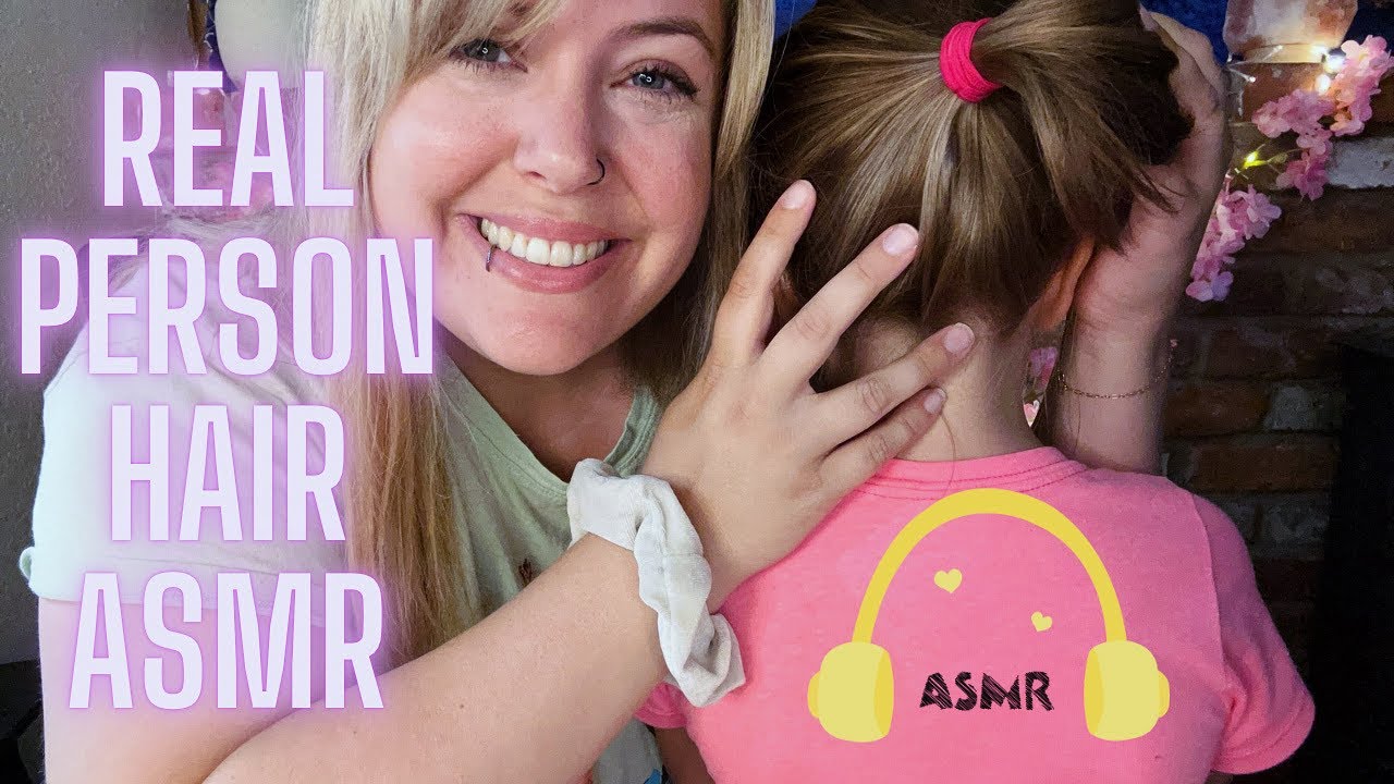 REAL PERSON Hair ASMR /Kid ASMR Relaxing for Deep Sleep😴