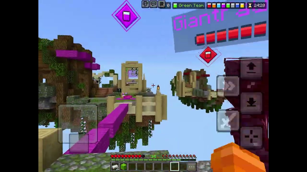 Playing hive bedwars