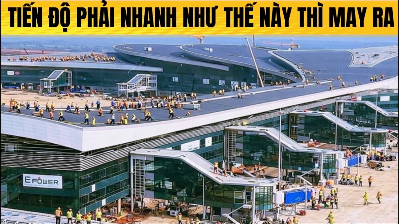 TOÀN CẢNH ĐƯỜNG BĂNG PHÍA ĐÔNG VÊ CẬN CẢNH TIẾN ĐỘ PHẦN MÁI TRUNG TÂM VÀ MẶT TRƯỚC NHÀ GA.