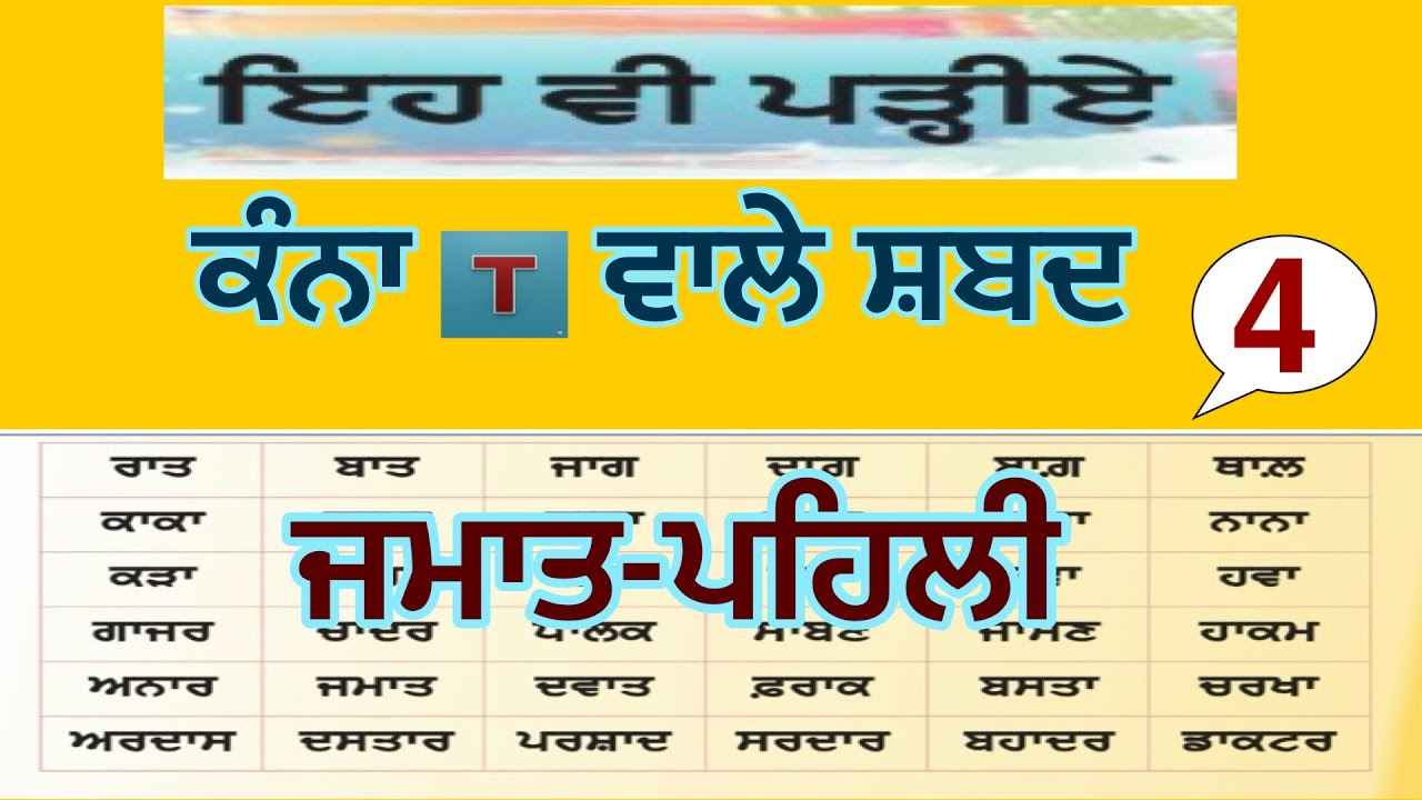 ਇਹ ਵੀ ਪੜ੍ਹੀਏ || ਸ਼ਬਦ || ਕੰਨਾ ਵਾਲੇ ਸ਼ਬਦ-4 || Kanna Vale Shabad @KStdP 