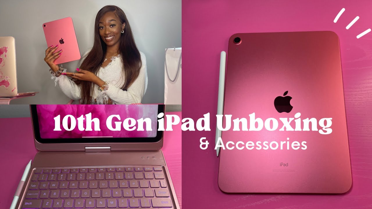  iPad 10th Generation 2022 (Pink) Unboxing + Accessories