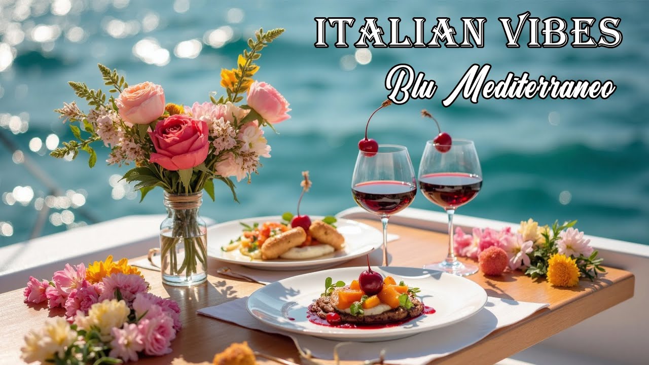 The Best 🇮🇹 Italian Music🎶 Italian Vibes 🎶 1+ Hour Scenic Amalfi Coast & Lake Como Relaxation 4K
