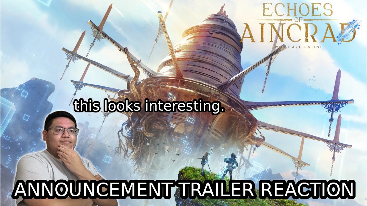 This will probably be my first SAO game | Echoes of Aincrad Announcement Trailer Reaction!