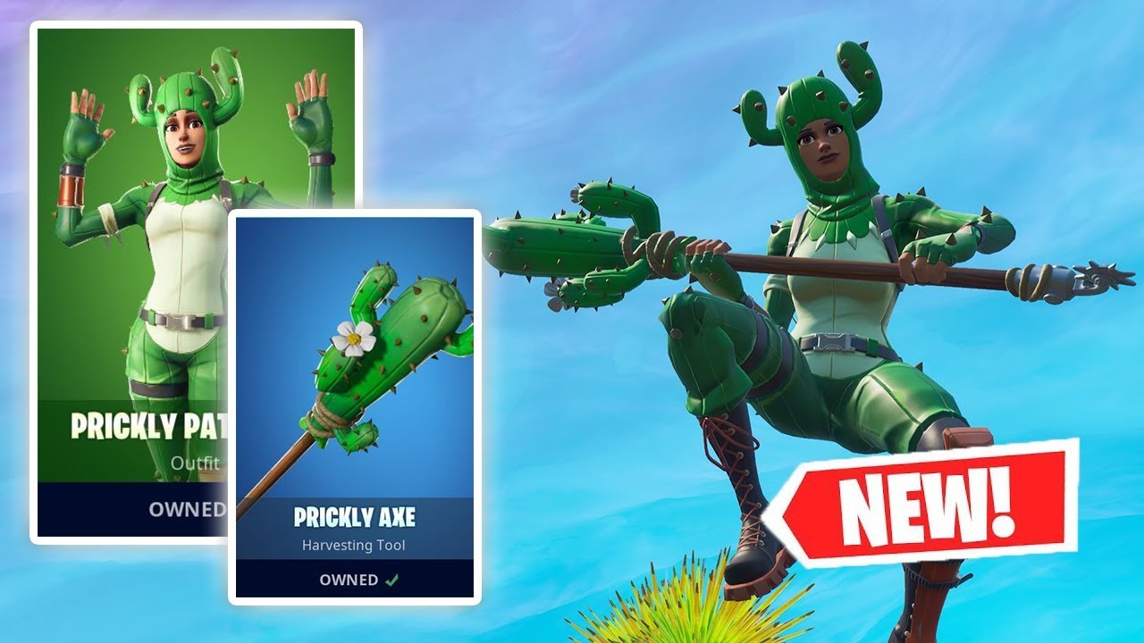 NEW PRICKLY PATROLLER and PRICKLY AXE Gameplay in Fortnite!