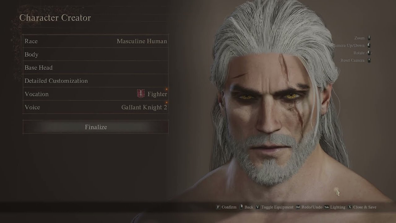 Dragon's Dogma 2 Character - Geralt of Rivia