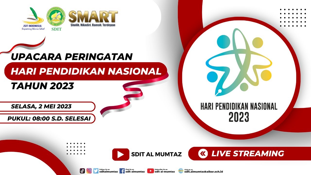 Upacara Bendera Peringatan Hari Pendidikan Nasional Tahun 2023 di SDIT Al-Mumtaz Pontianak