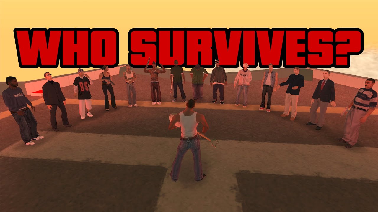 Pushing every character off the highest building
