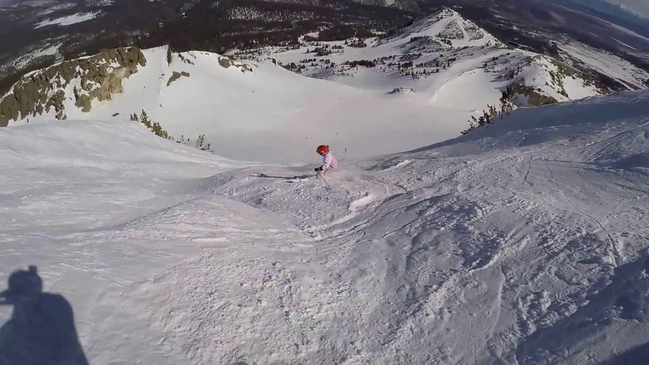 Kira Age 6, Climax run (double black), Mammoth 2016