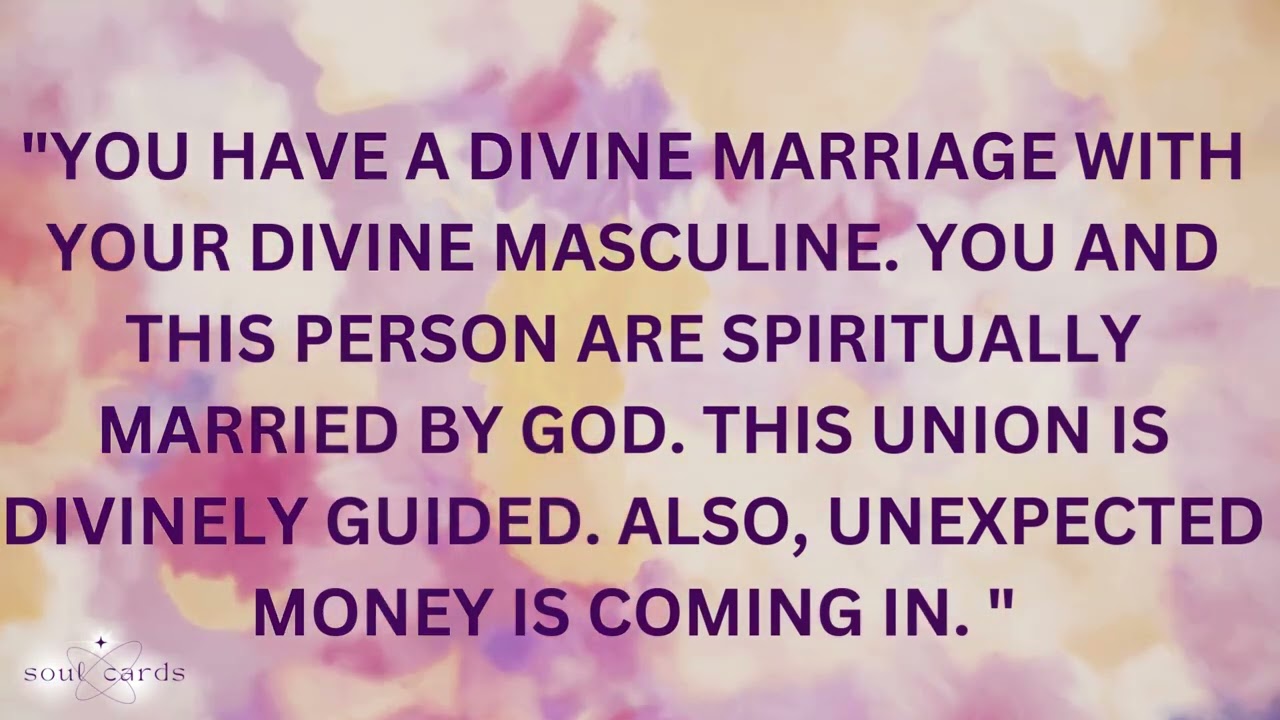 You Have A Divine Marriage With Your Divine Masculine. General Reading ❤️ ❤️