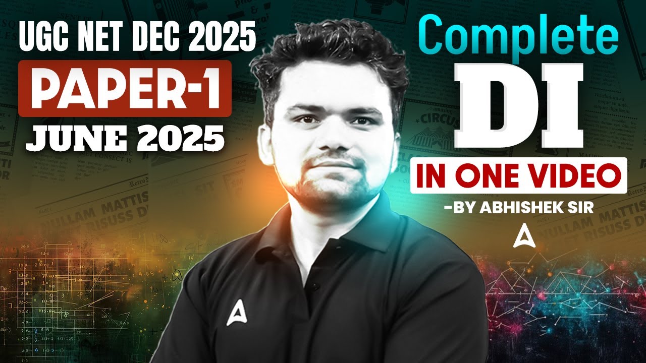 UGC NET Paper 1 Data interpretation | UGC NET Data Interpretation June 2025 Questions Abhishek  Sir