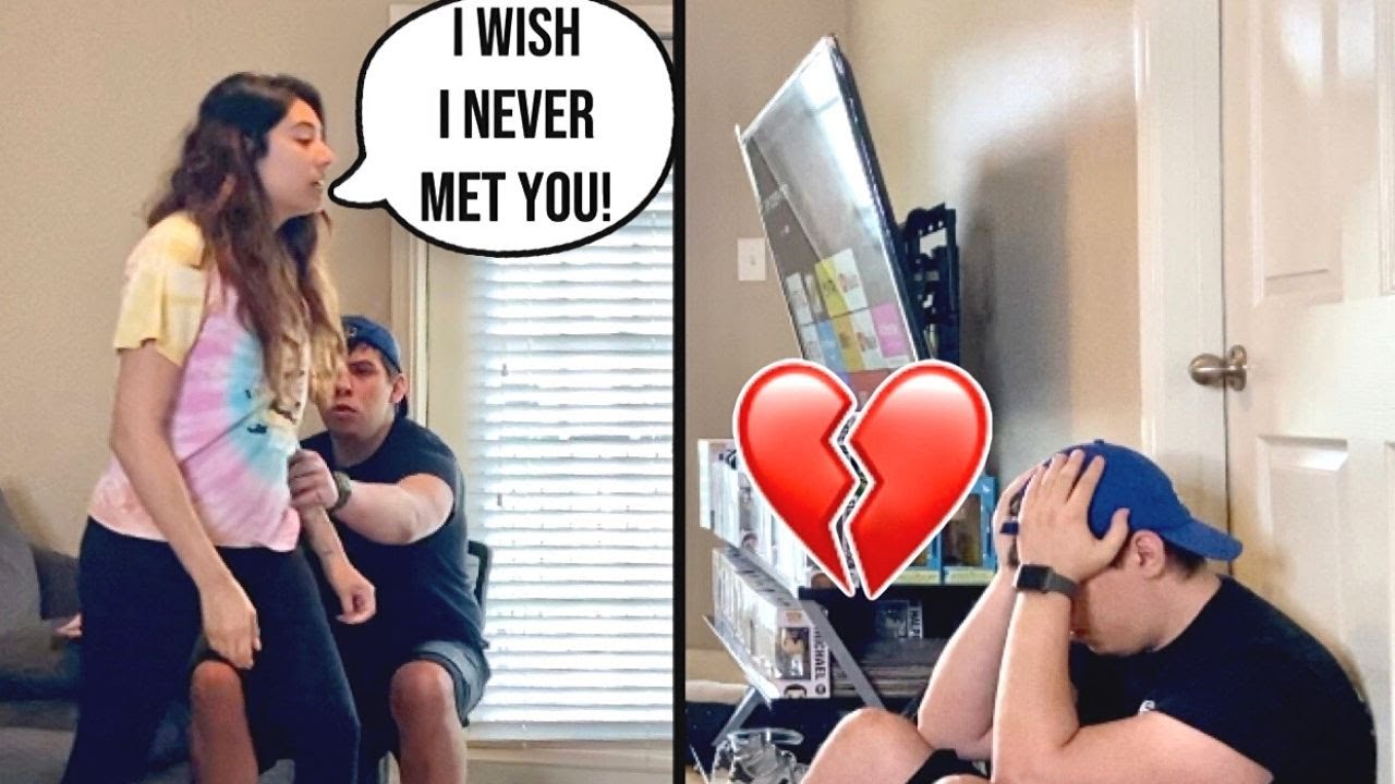 I Wish I Never Met You Prank On Boyfriend... Emotional!