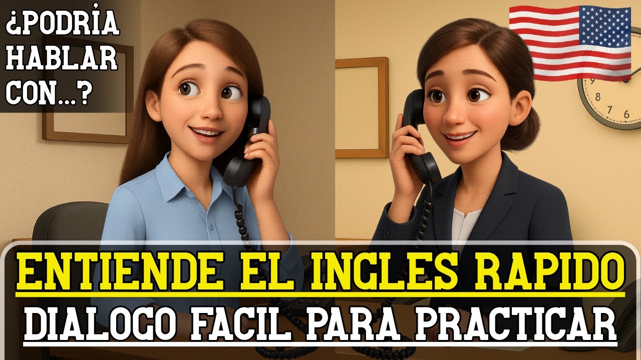Acento Americano con este Diálogo Fácil ✅| Empieza a Entender Inglés Fácil y Rápido