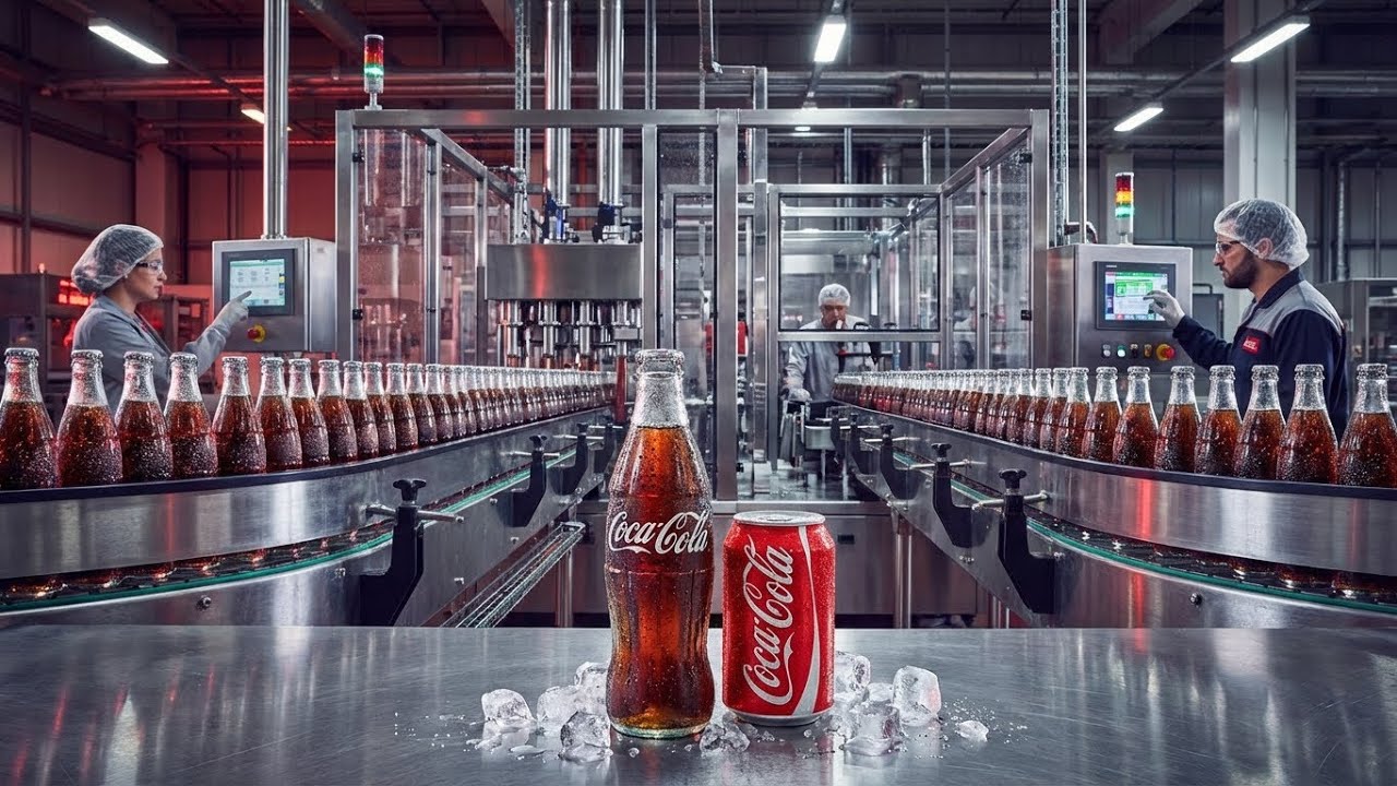 Inside a Carbonated Soft Drink Factory: From Syrup to Bottled Soda (Full Process)