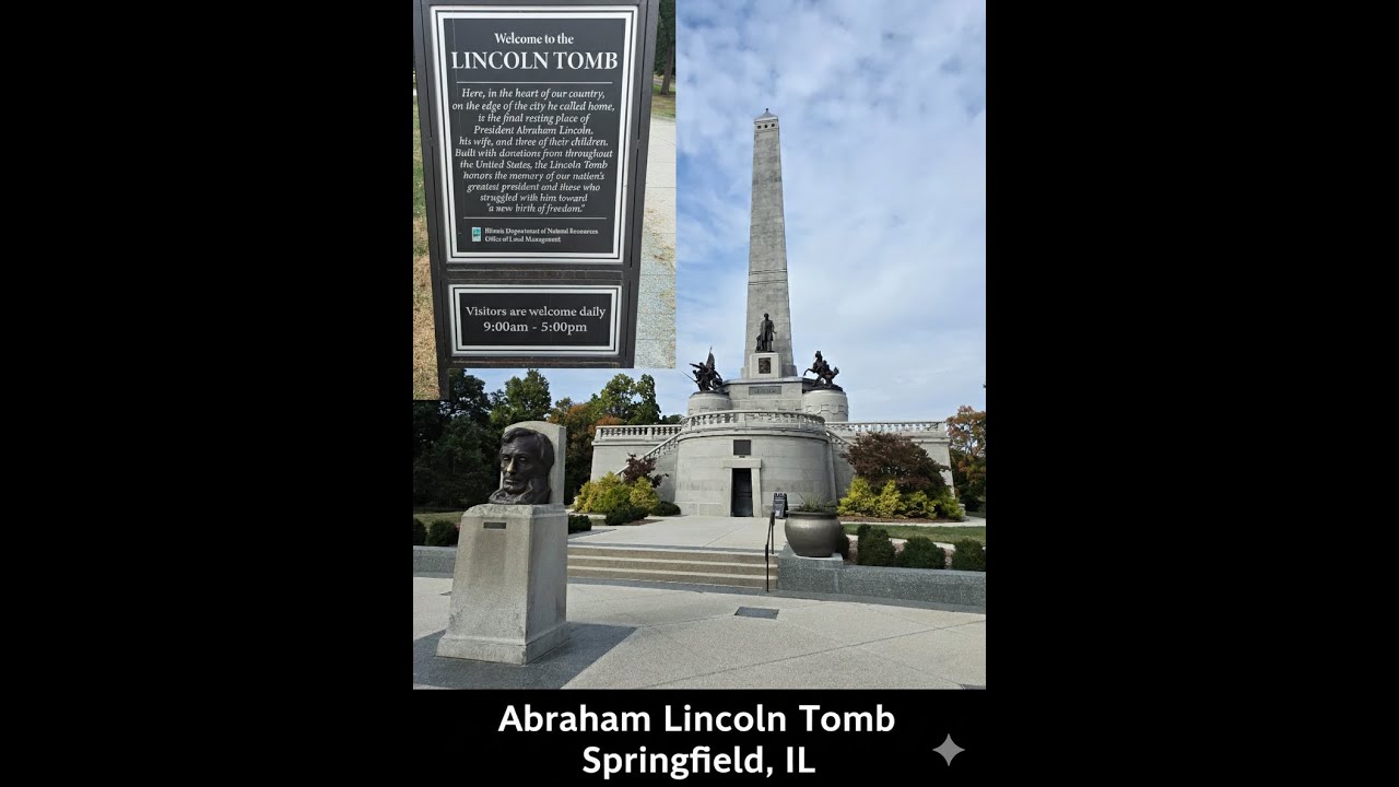 Abraham Lincoln Tomb in Oak Ridge Cemetery in Springfield, IL OCT 14, 2025