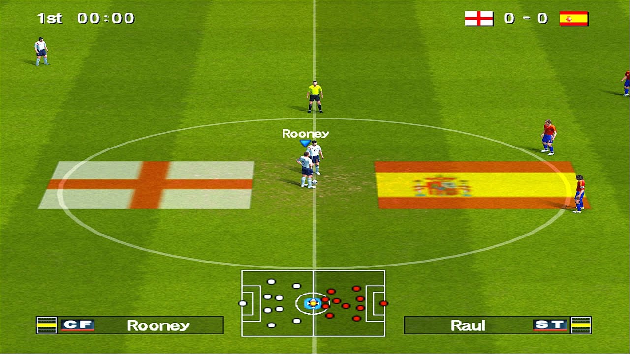 Winning Eleven 10 — Англия против Испании | PS2