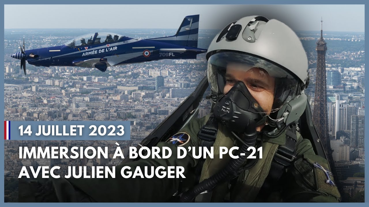 14 Juillet : immersion à bord d’un PC-21 avec Julien Gauger
