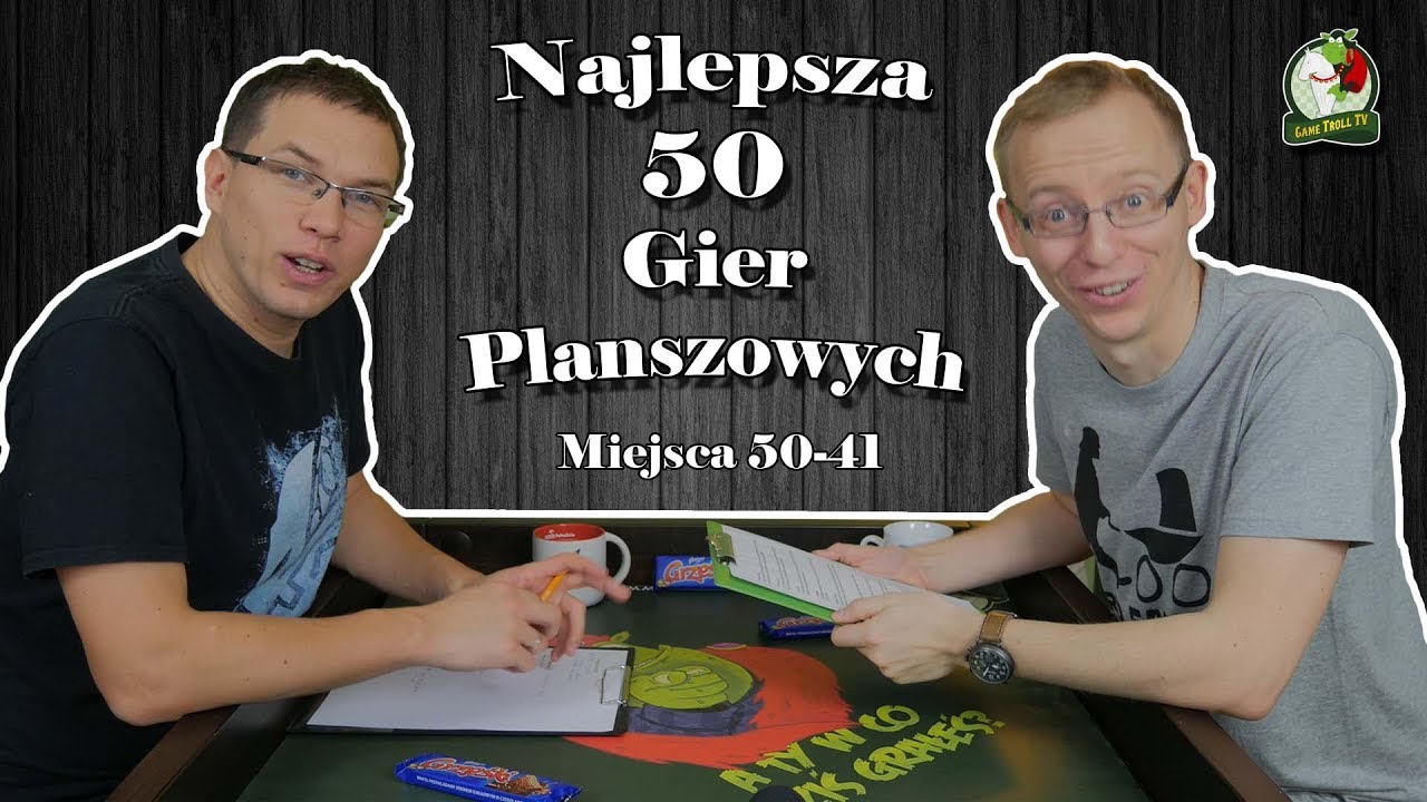 Najlepsza 50 Gier Planszowych | Miejsca 50-41 | 2018