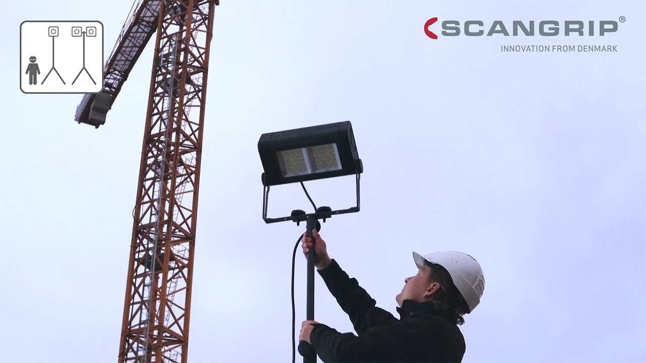 Complete concept of accessories for SCANGRIP work lights