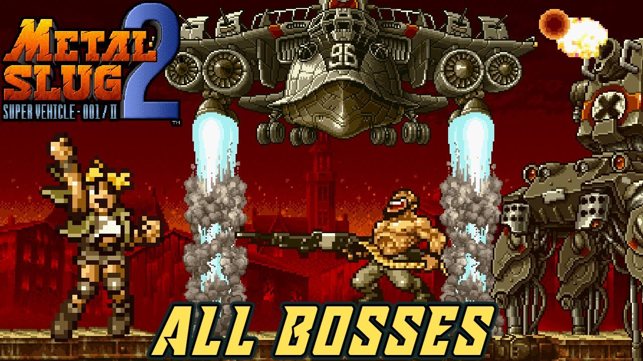 Metal Slug 2: Super Vehicle-001/II - All Bosses [No Damage | Hard]