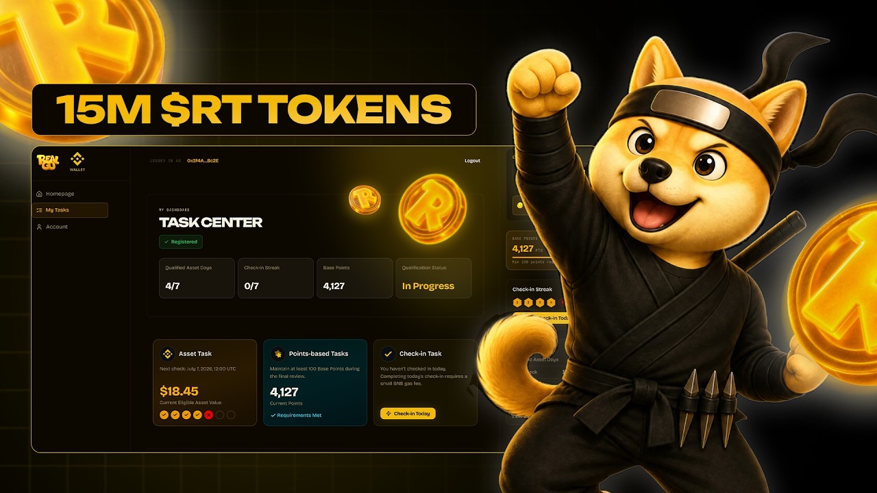 RealGo x Binance Wallet: гайд по настройке на ПК (заработок $RT)