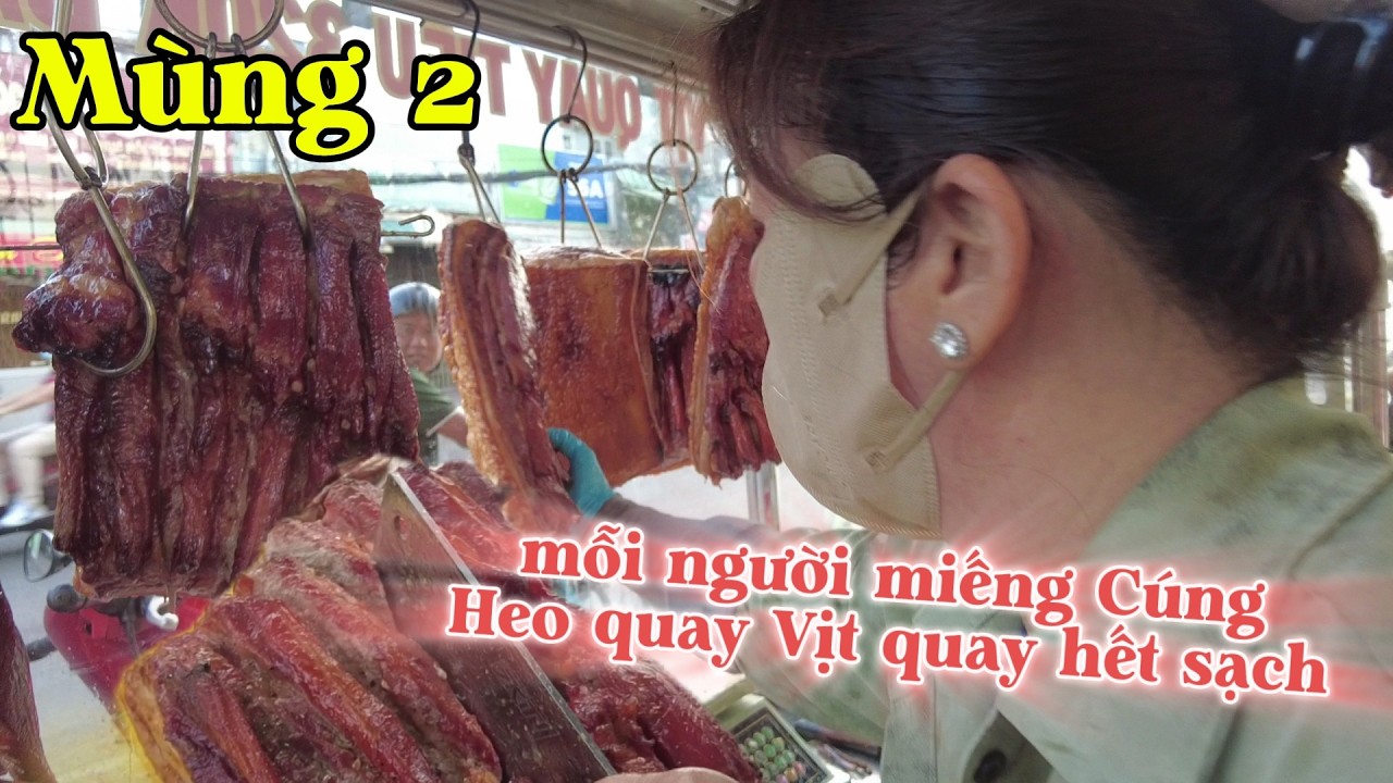MÙNG 2 TẾT - CẬN CẢNH CHỊ THÚY MẬP CHIA HEO QUAY ĐÚNG KIỂU NGƯỜI MIỀN TÂY, KHÁCH AI CŨNG VUI ĐẦU NĂM