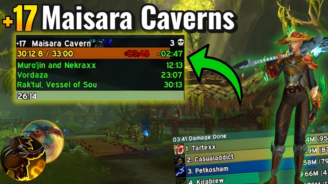 +17 Maisara Caverns Midnight Mythic+! | Brewmaster Monk PoV!