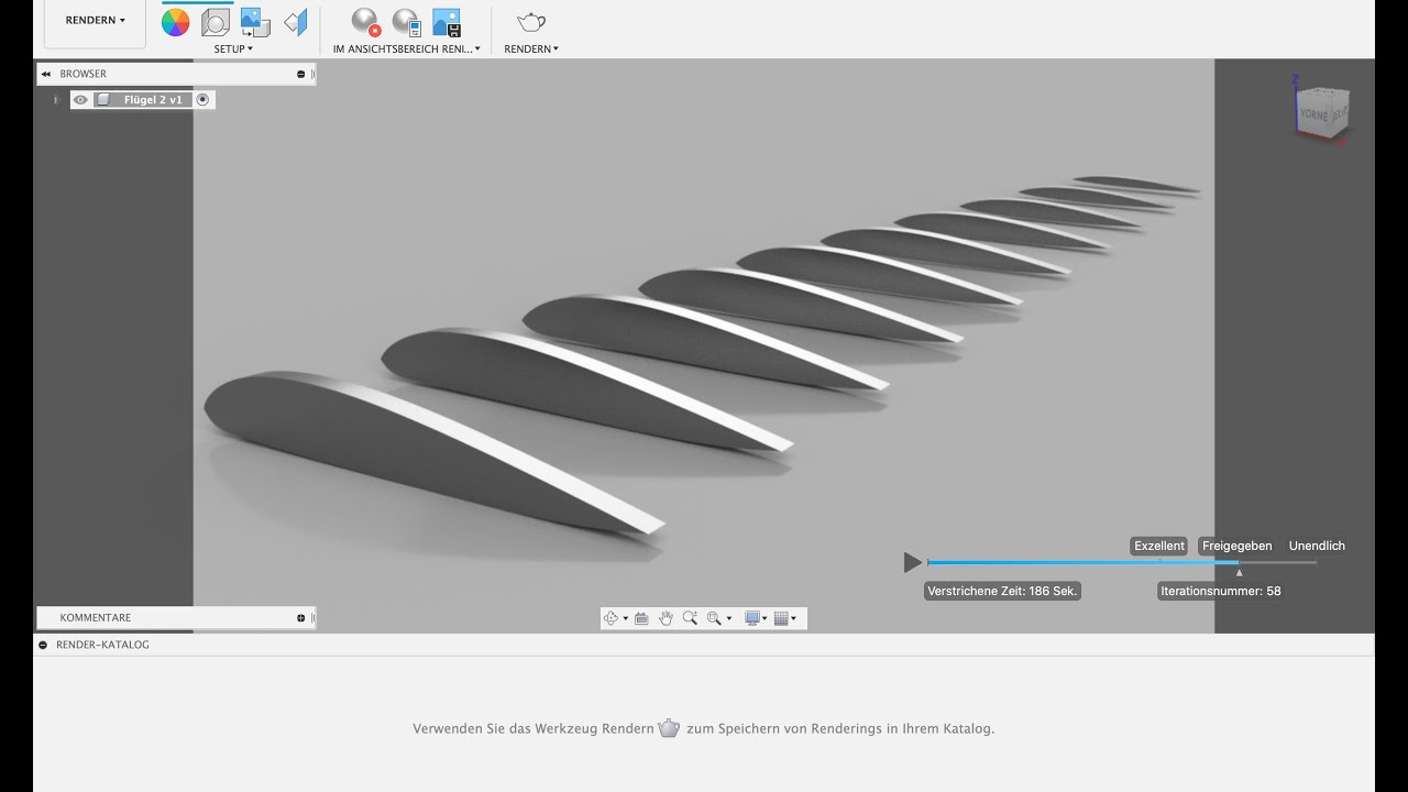 Tragfläche und Spanten erstellen mit Fusion 360 Autodesk Tutorial Deutsch Anfänger Modellbau CAD