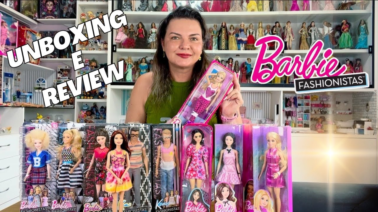 Unboxing e Review de Barbie Fashionista de 2012 a 2024 #barbie #barbiefashionistas #unboxing #doll 