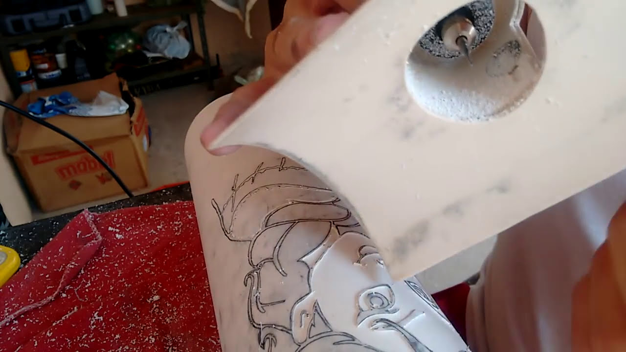 Rebaixo com a fresa da CNC 1,5mm e a dremel 652
