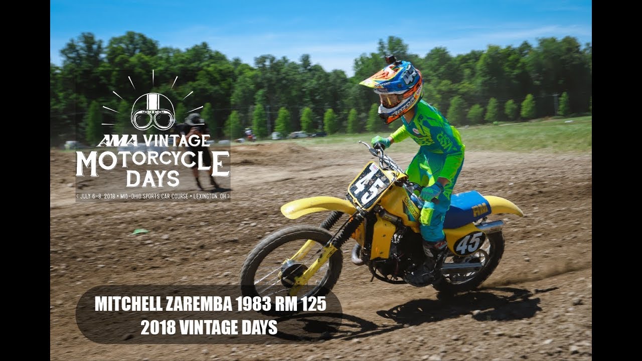 Mitch Zaremba going old school on a 1983 Suzuki RM 125
