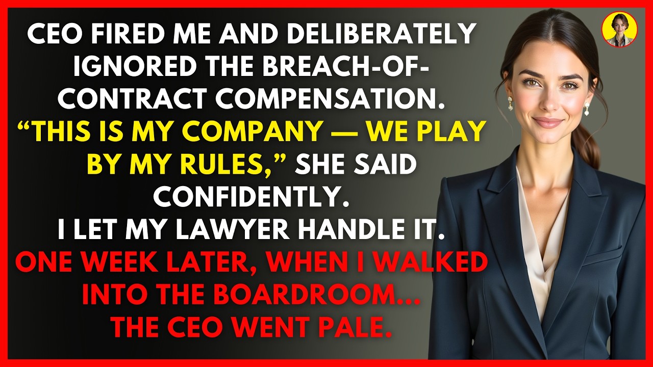 CEO Fired Me and Denied My Compensation — Then I Walked Into the Boardroom.