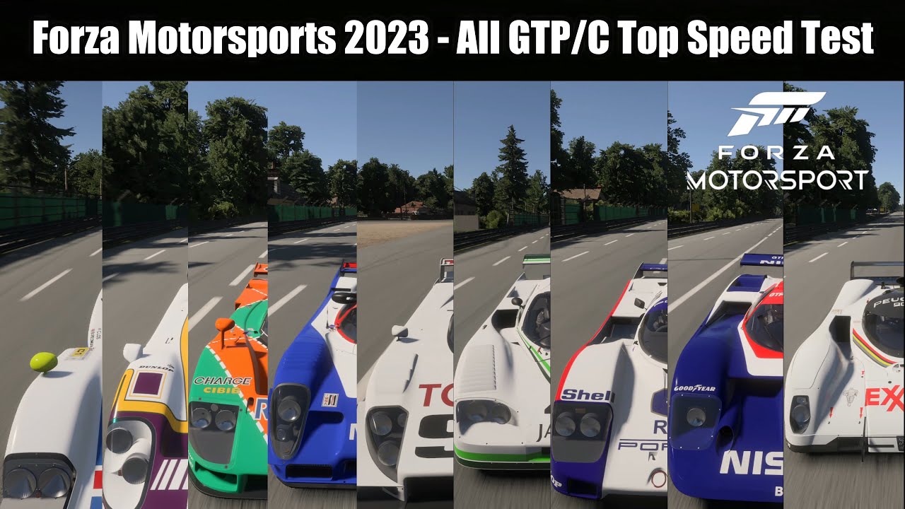 Forza Motorsports 2023 -  ALL GTP/C Cars Top Speed Test