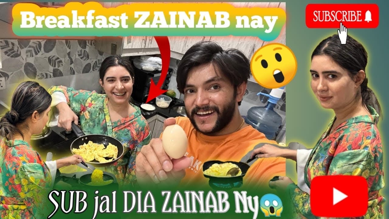 Anda paratha nashta bana rhi zainab ❤️