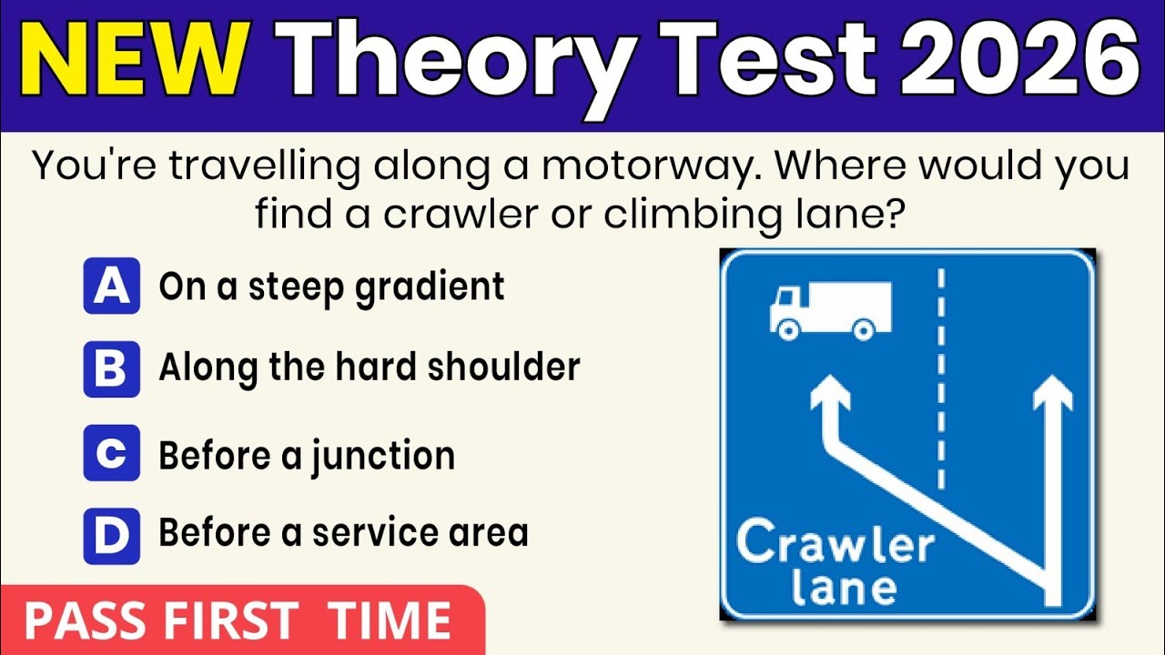 Theory Test 2026 UK Revision | REAL DVSA Style Questions | Pass First Time