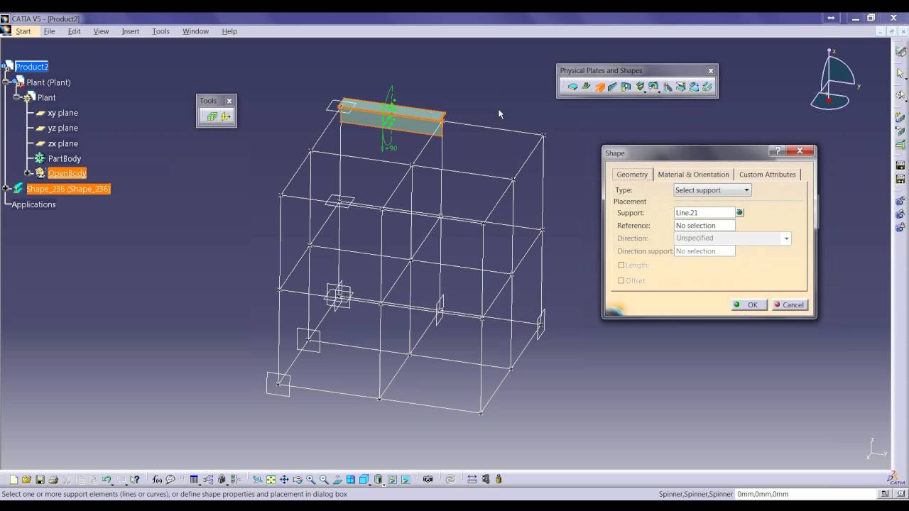 Structure Design by Using CATIA