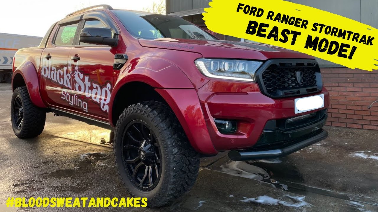 Ford Ranger Wildtrak / Stormtrak — Black Stag Edition, широкие арки, лифт-комплект, фары Predator